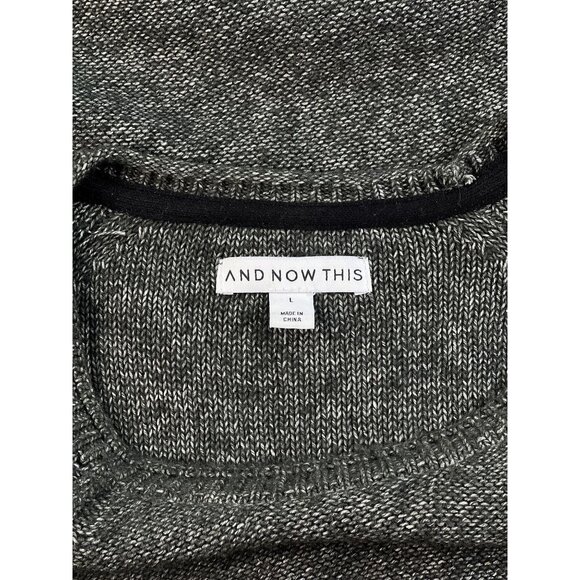 And Now This Womens Large Gray Sweater 100% Recycled Material - Picture 6 of 9